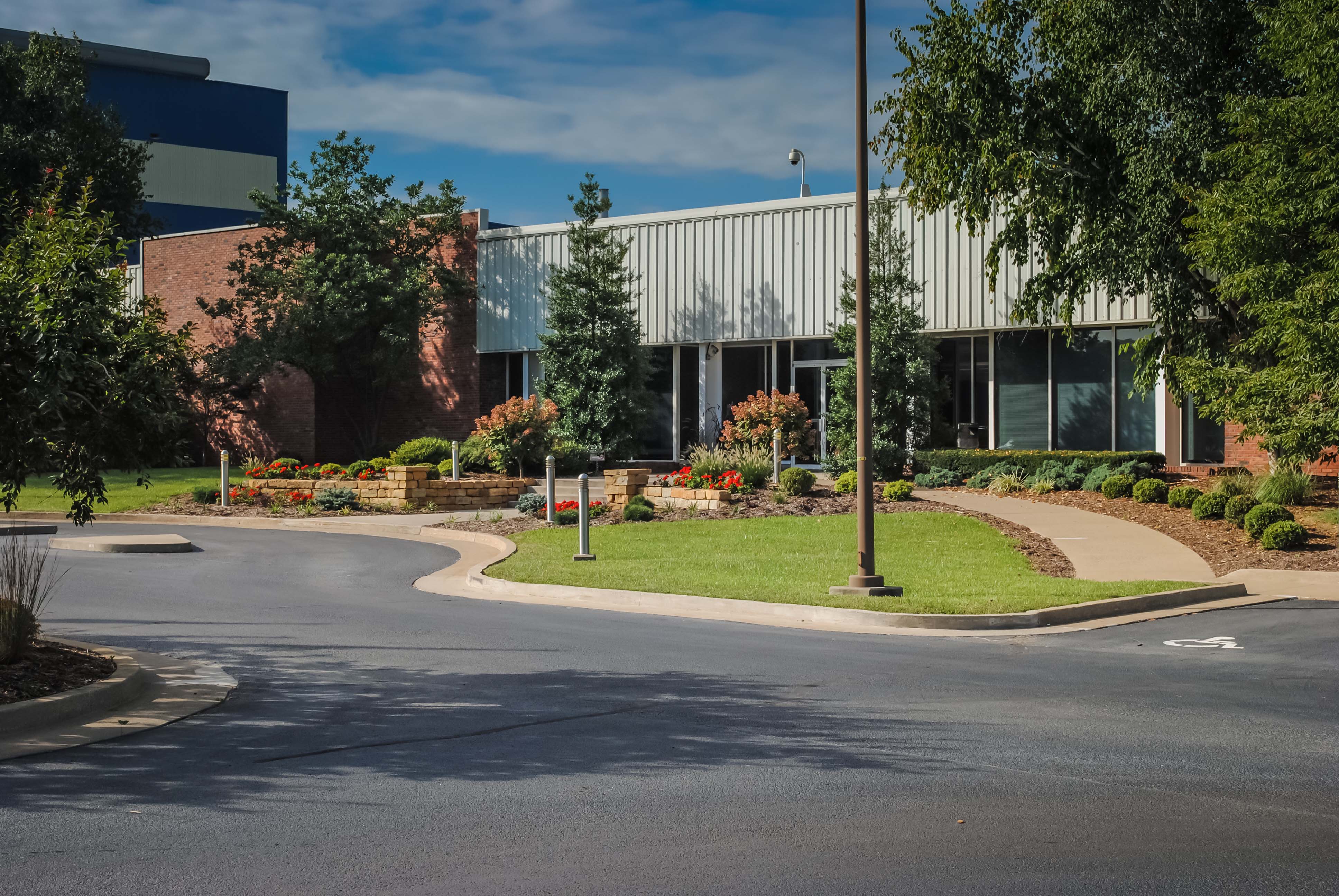 Commercial landscaping entryway