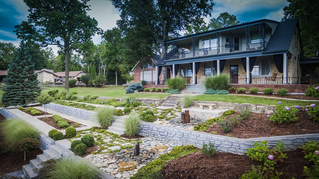 Beautiful house with landscaped garden
