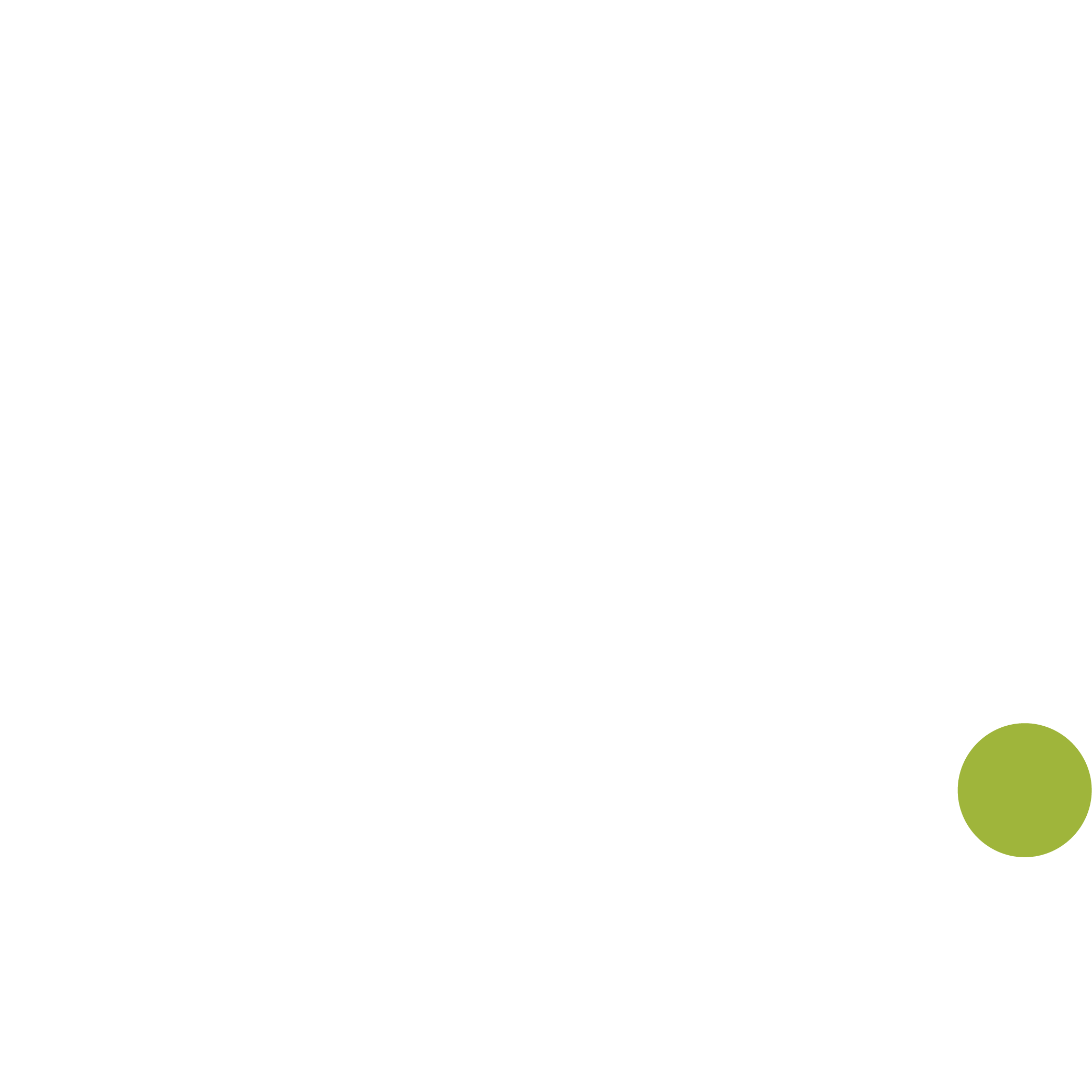 Number two with green dot on black background